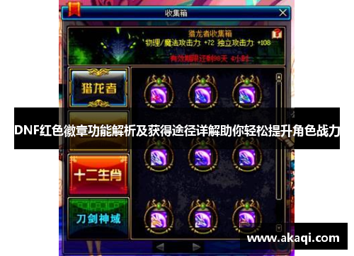 DNF红色徽章功能解析及获得途径详解助你轻松提升角色战力